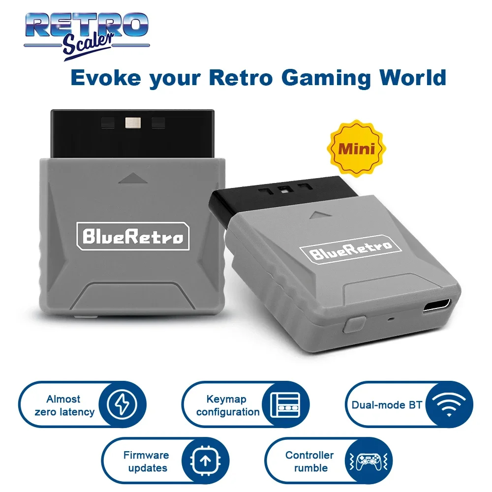 Gaming Console Xbox - RetroScaler Mini Blueretro Alıcı Adaptörü PS1