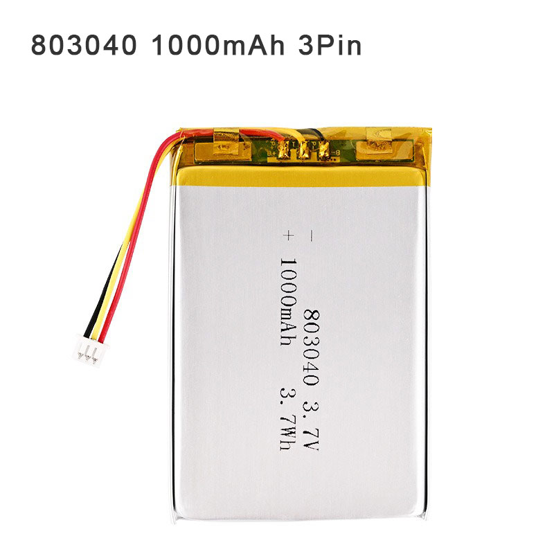 Gaming Console Vr - 803040 1000mAh 3pin Pil 3.7V Jst1.25