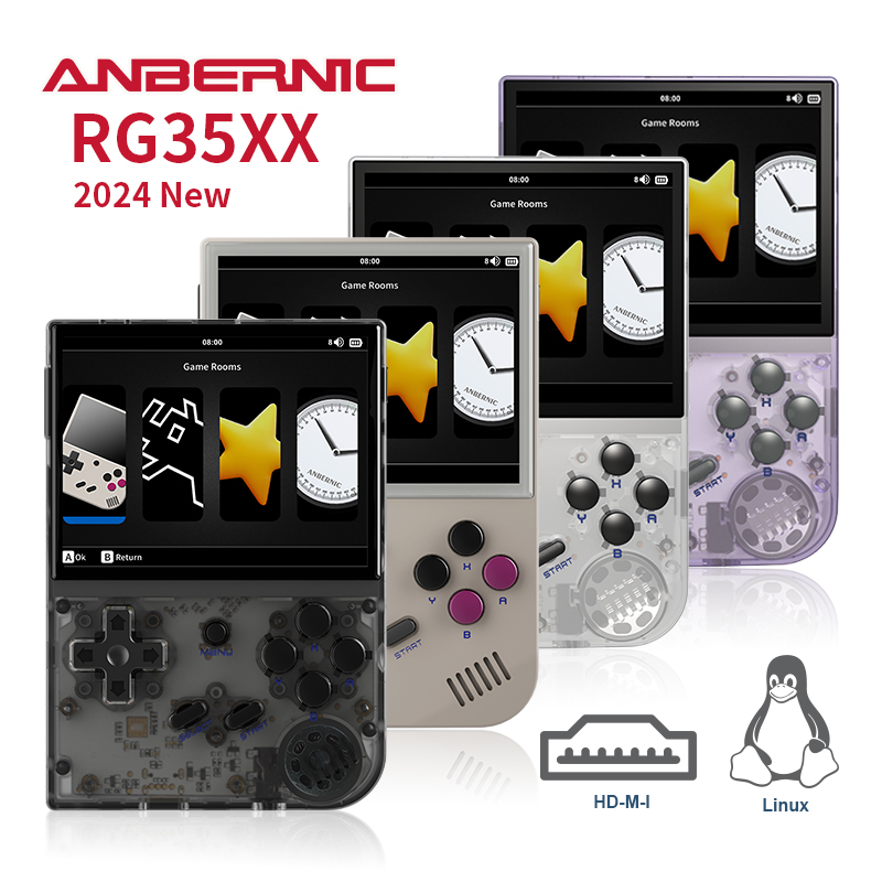 Gaming Console Under 5000 - ANBERNIC 2024 Yeni RG35XX Retro elde