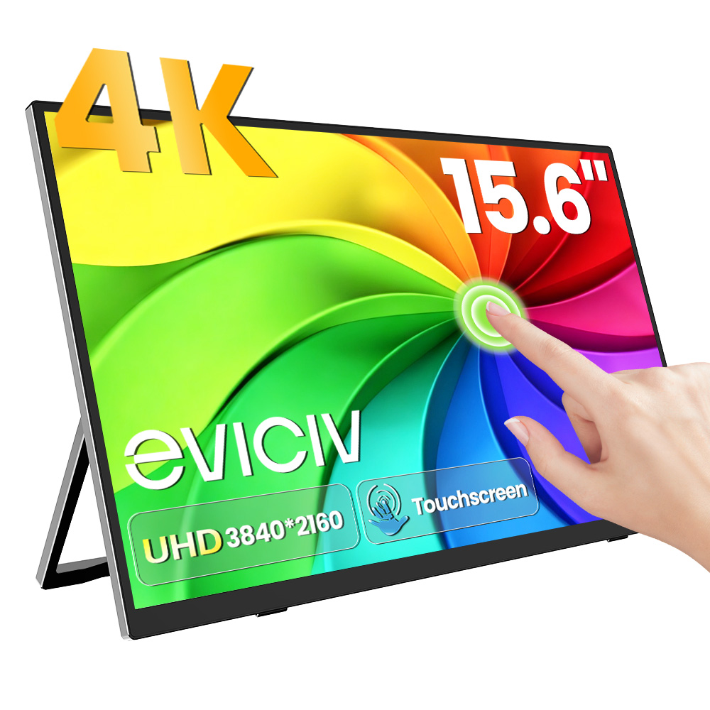 Gaming Console And Monitor - EVICIV 4K Taşınabilir Monitör 10 Noktalı