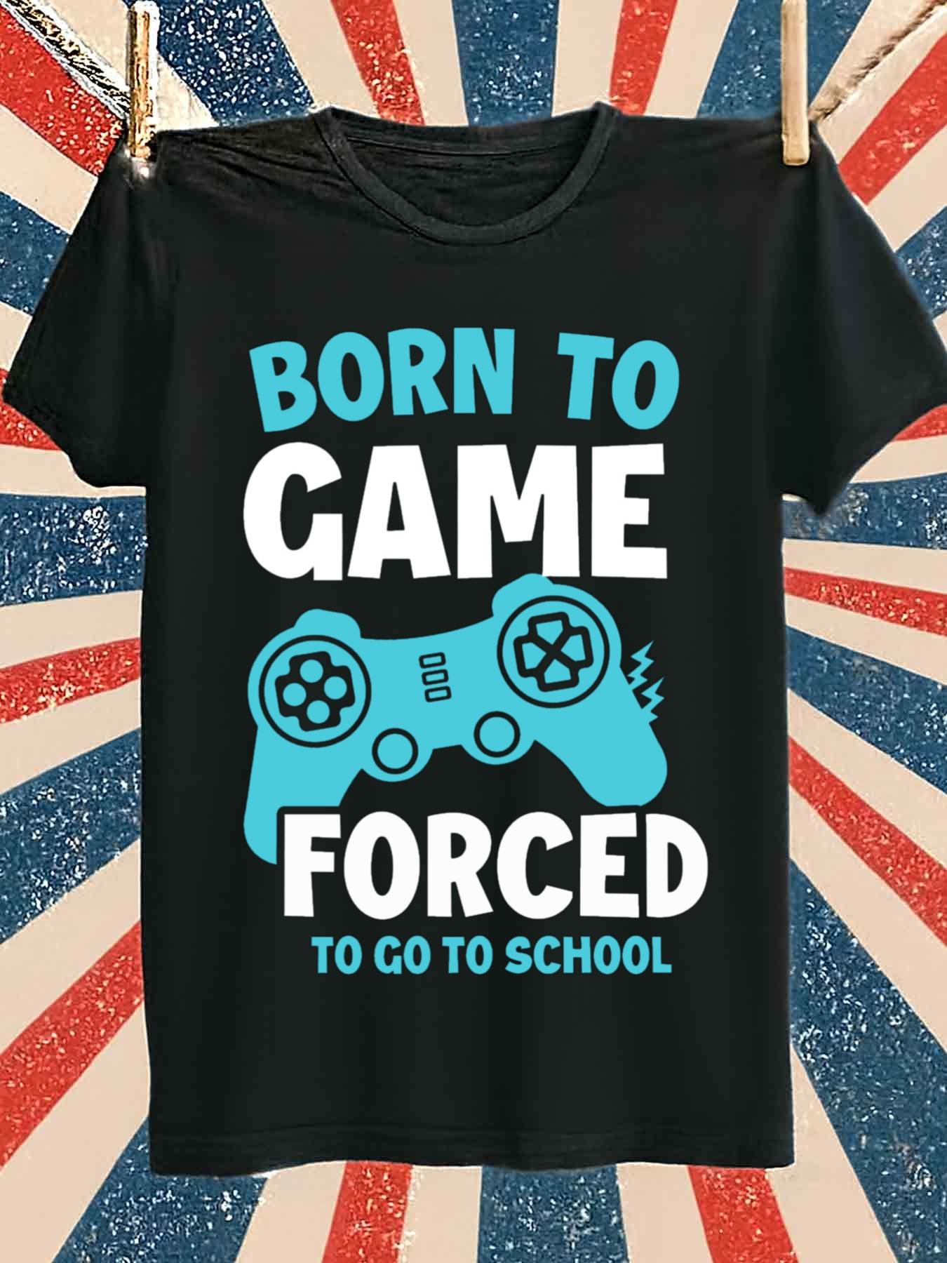 Gaming Console Icon - Born to Game Erkek Oyun Tişörtü