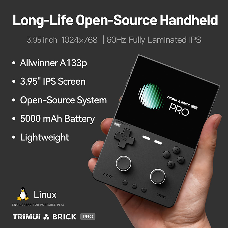 YENİ TRIMUI BRICK PRO 3.95 İnç - Gaming Console Under 5000 incelemesi ve fiyatı